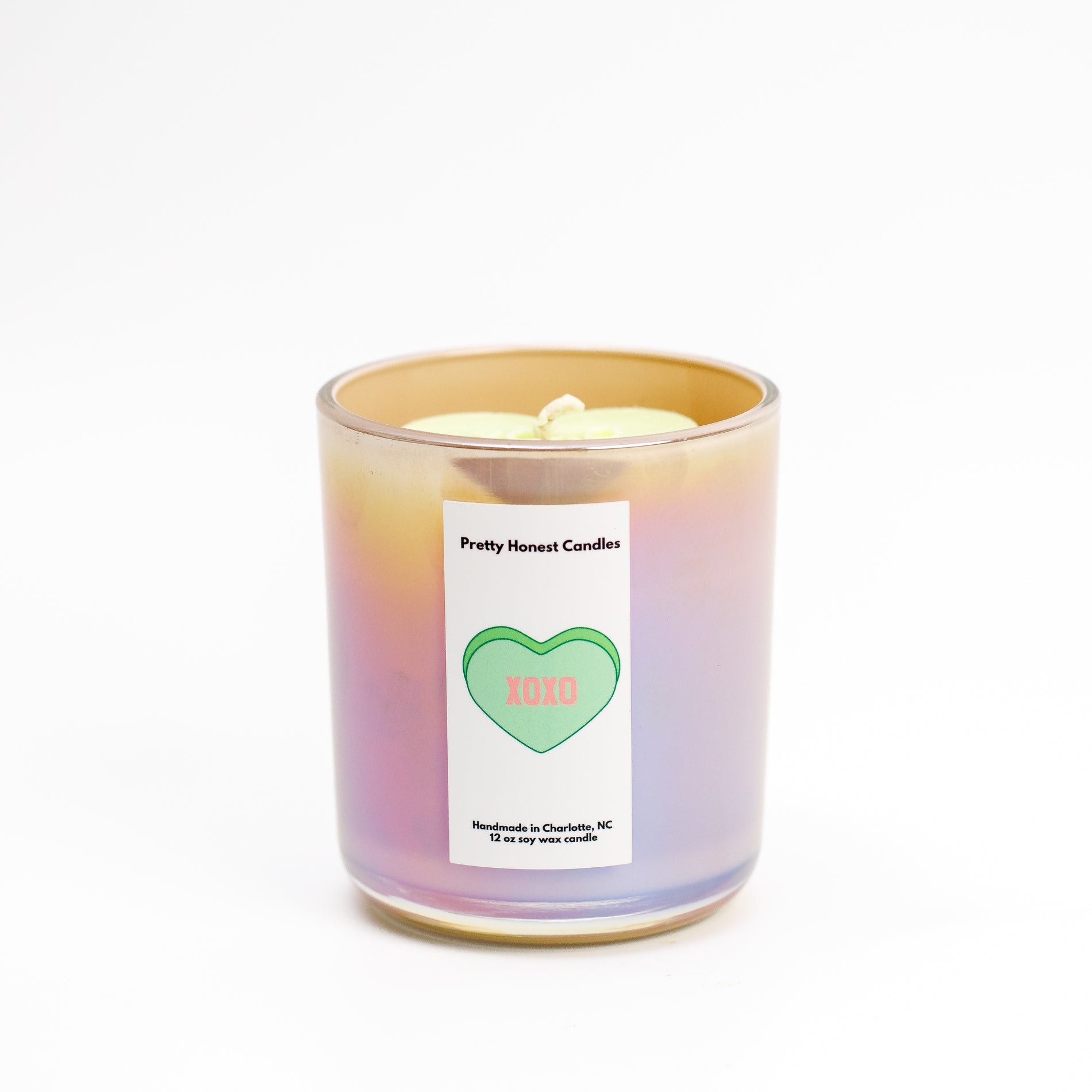 XOXO Candy Heart Soy Candle – Pretty Honest Candles